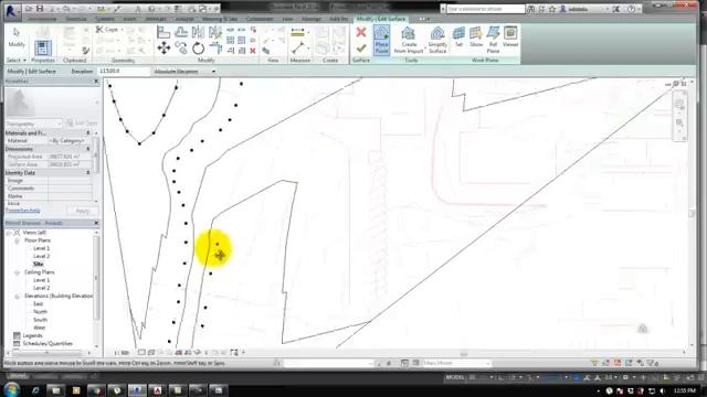 BIM - Revit Site Design 01 Creating Topography l Contour l Terrain using Toposurface. Tutorial смотреть онлайн