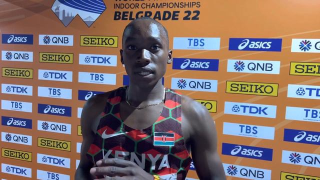 17-year-old Noah Kibet of Kenya talks after making 2022 World Indoor 800 final смотреть онлайн