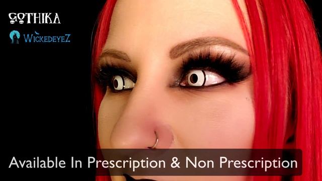 Manson Halloween Contact Lenses By Gothika / Wicked Eyez - Official Demonstration смотреть онлайн