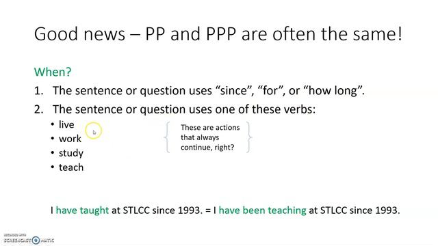 Present Perfect Progressive смотреть онлайн