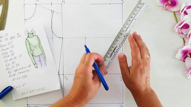 Выкройка ВОДОЛАЗКИ, гольфа, лонгслива. Как РАССЧИТАТЬ растяжение трикотажа? #гольфшьюсама #лонгсли смотреть онлайн