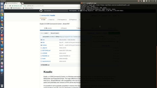 Koadic JScript RAT смотреть онлайн