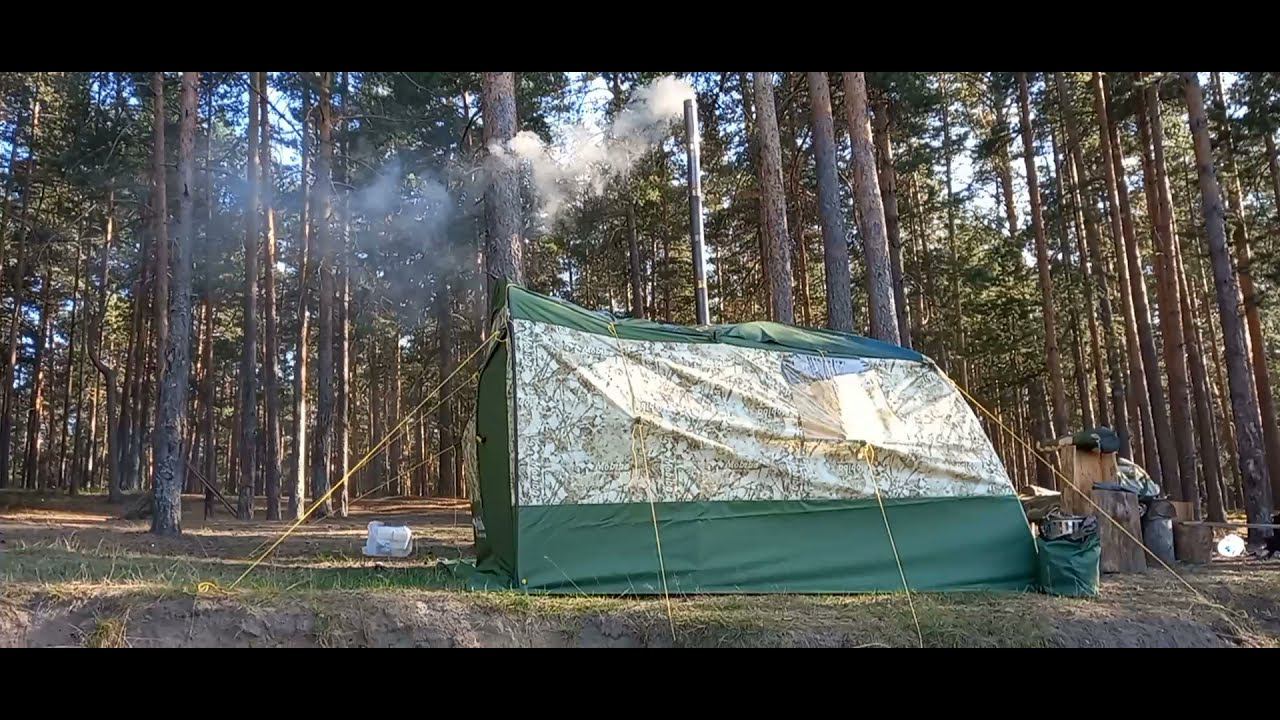 Мобиба. Мобильная баня.Тент РБ-200. Печь Жига. Тест. смотреть онлайн
