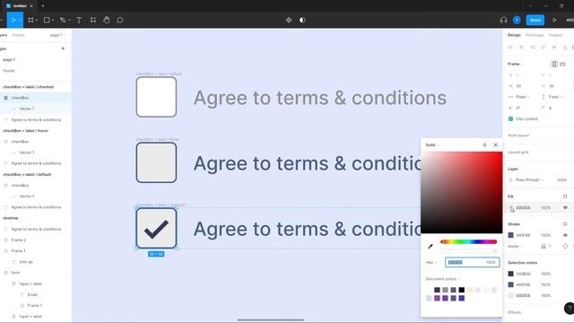 Figma short tutorial: CheckBox Interactive Component смотреть онлайн