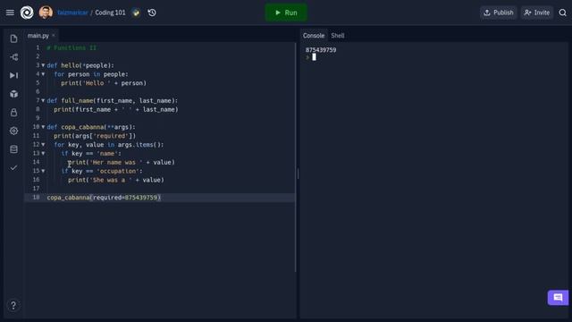 Coding 101 with python: Functions part 2 смотреть онлайн