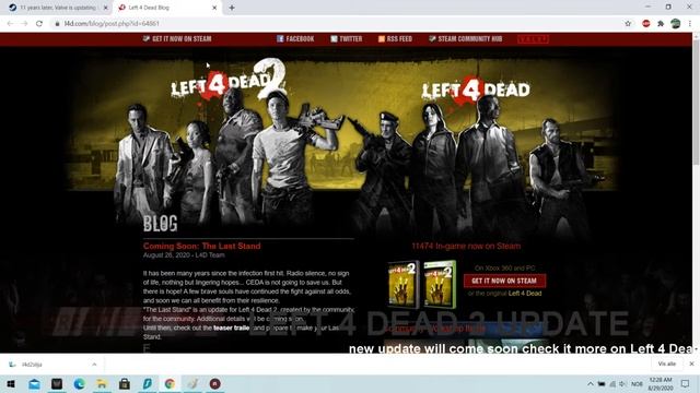 Valve is updating Left 4 Dead 2 Finally смотреть онлайн