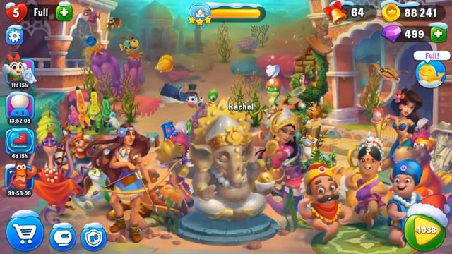 Fishdom 4037 level hard no💣🧨aquarium India 🇮🇳 decoration смотреть онлайн