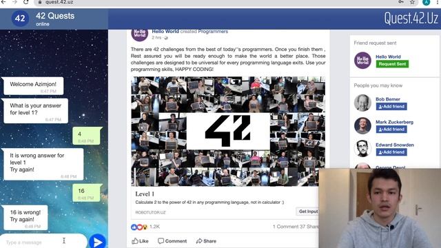 42 Quests Demo | quest.42.uz смотреть онлайн