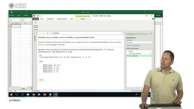 Excel Power Query. Generación de listas | 34/107 | UPV смотреть онлайн