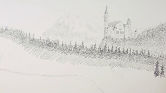 How to Draw a Fantasy Landscape With Charcoal and Graphite смотреть онлайн
