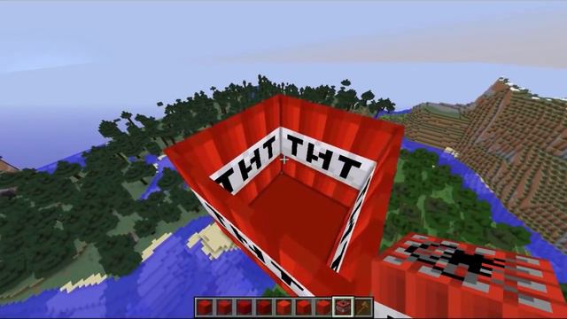 Minecraft HUGE TNT timelapse + explosion! смотреть онлайн