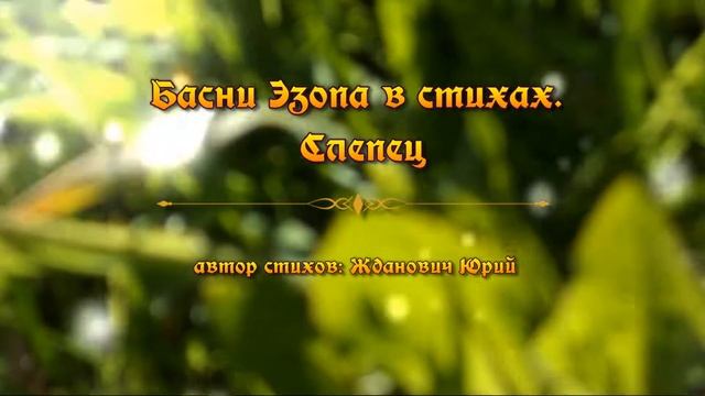 Басни Эзопа в стихах. Слепец смотреть онлайн