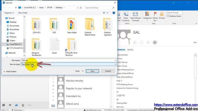 How to export GAL Global Address List to CSV file with Contact Group in Outlook смотреть онлайн