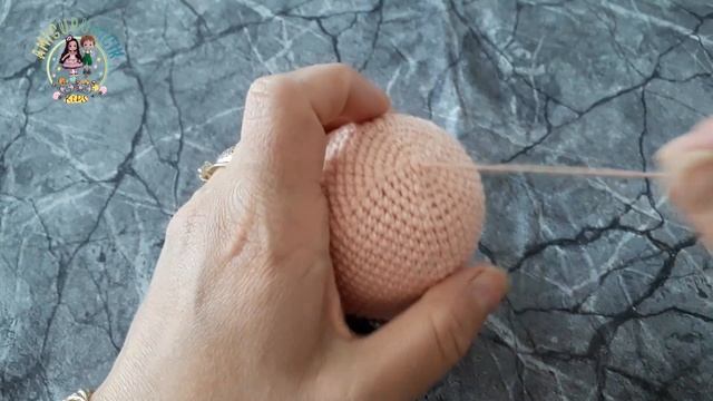 Amigurumi Örgü Bebek Prenses Bebek  40 Cm. Kafa Yapımı - 1 BÖLÜM