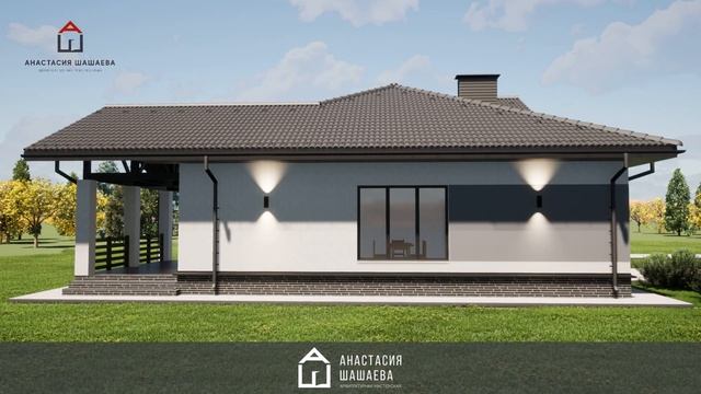 Второй свет и мансардный этаж в одном проекте / Одноэтажный дом со вторым светом и террасой Д-54 смотреть онлайн