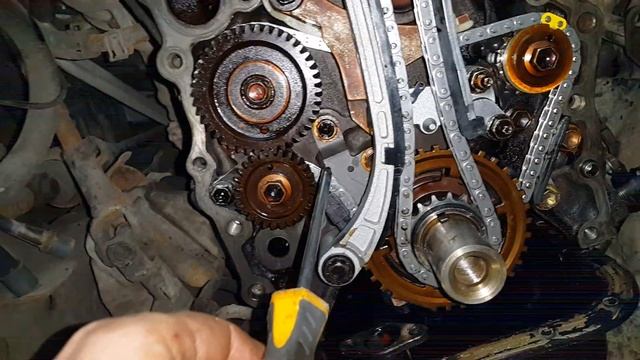 Замена цепи ГРМ 3RZ-FE Toyota Hais Regius смотреть онлайн