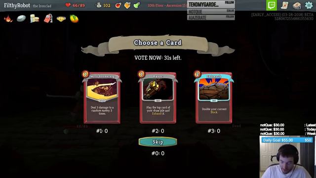 Filthy Tries: Slay the Spire (EA) Game 66 Ironclad Ascension 15 Part 1 смотреть онлайн