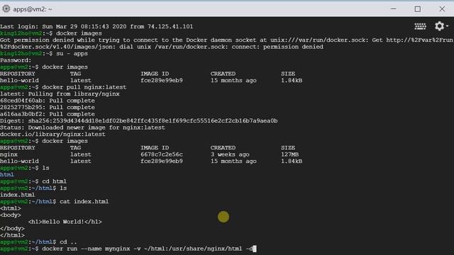 3. Bring Up Nginx with Docker in 8 minutes смотреть онлайн