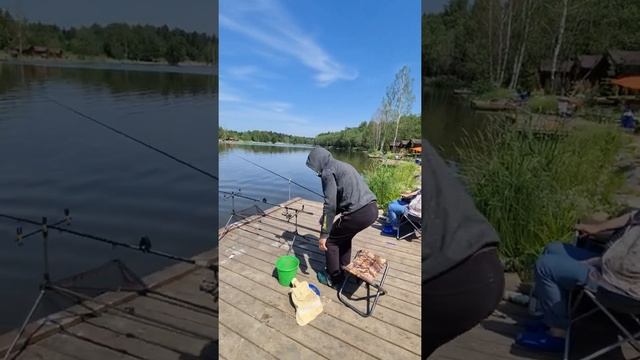 Улов на пирсе. Рыбалка в Подмосковье. Истра смотреть онлайн