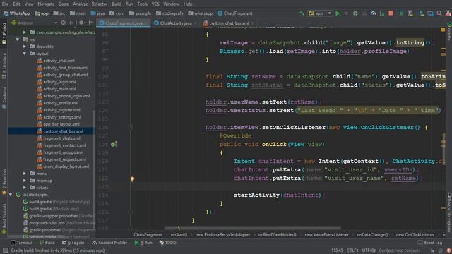 Firebase Chat App - Android Studio Tutorial 47 Chat Custom Bar - Android Chat App using Firebase смотреть онлайн