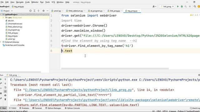 6 Selenium -- Locators tag name and class Name смотреть онлайн