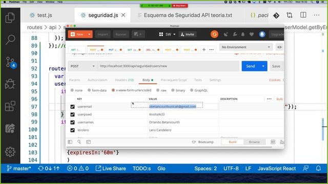 Implementación de JWT para generar y validar con Bearer Token en el Backend смотреть онлайн