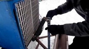 УБОРКА СНЕГА САМОДЕЛЬНЫМ МИНИТРАКТОРОМ! ?️❄️??