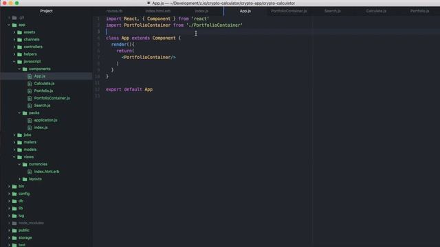Build a Cryptocurrency Portfolio App with React and Ruby on Rails смотреть онлайн