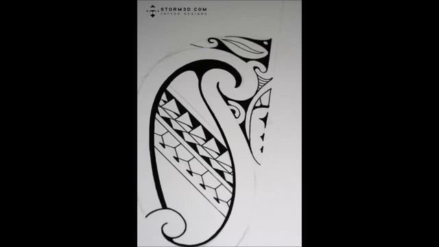 Drawing a mixed Polynesian/Maori style calf tattoo смотреть онлайн