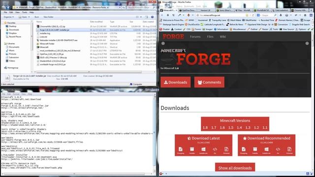 Minecraft 1.8 with Forge, OptiFine, GLSL Shaders, WorldEdit, WorldEditCUI, LiteLoader and Resources смотреть онлайн