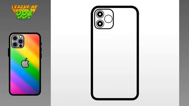 How to DRAW APPLE IPHONE - step by step - Draw and Color смотреть онлайн