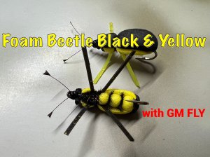 Жук из пенки Black & Yellow/Foam Beetle Как связать от GM FLY