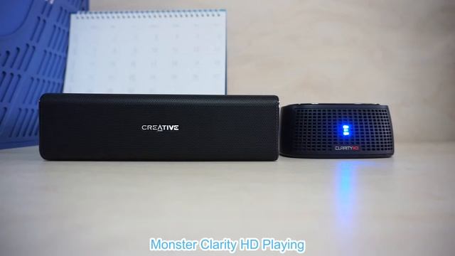 Creative SoundBlaster Roar Pro vs Monster Clarity HD - Bluetooth Speakers Sound Comparison смотреть онлайн