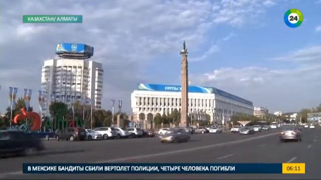 Доброе утро, мир! Прямое включение - погода в Алматы. смотреть онлайн