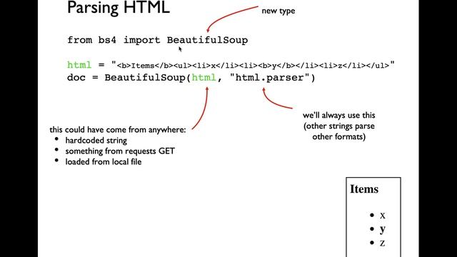 [CS 220 / CS319 Fall 2020] LEC 32 Video 1: BeautifulSoup intro смотреть онлайн