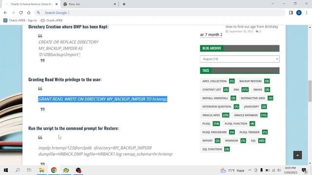 Import or Restore Oracle DMP File смотреть онлайн
