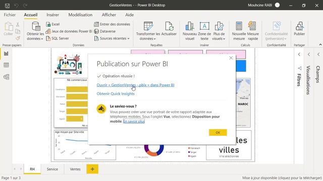 Power BI : Publication et partage смотреть онлайн