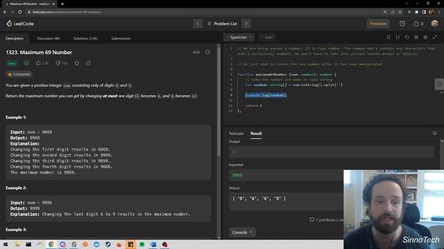 Maximum 69 Number - TypeScript смотреть онлайн