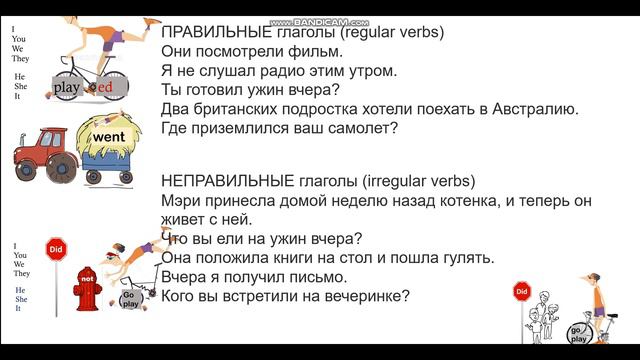 Past Simple A2. Прошедшее время основы Часть 2. Практика смотреть онлайн