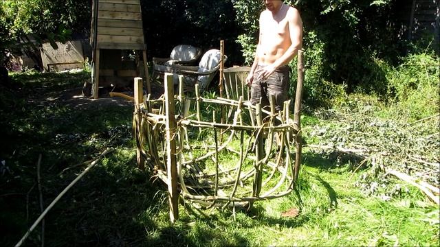 Building a two man boat using traditional skills (bushcraft) The Coracle. смотреть онлайн