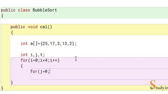 Java: Bubble Sorting of An Array смотреть онлайн