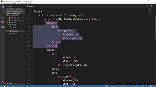 HTMLTableElement and Its Properties in JavaScript (Hindi) смотреть онлайн