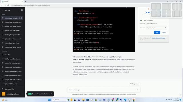 python class variable inheritance смотреть онлайн