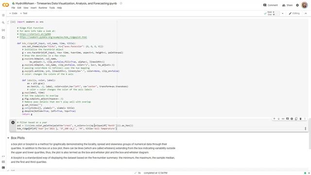 Timeseries Data Visualization, Analysis, and Forecasting - Part 2: Ridge, box, and violin plots смотреть онлайн