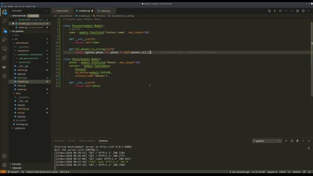 05. Django 3.1. Web-приложение "Телефонная книга" - Создание ListView, CreateView смотреть онлайн