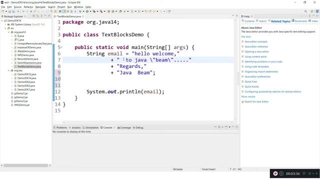Java 13 Features | Text blocks in Java JDK 13 | Java Beam смотреть онлайн