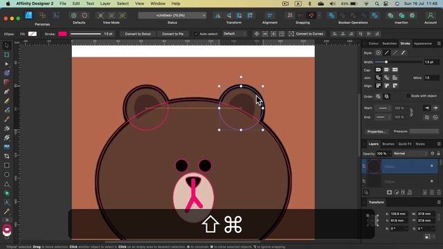 Affinity Designer 2.1 Vector Trace How to Turn JPG Image Into SVG Vector Graphics смотреть онлайн
