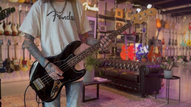 Fender Blacktop Jazz Bass Black 2012 Mexico смотреть онлайн