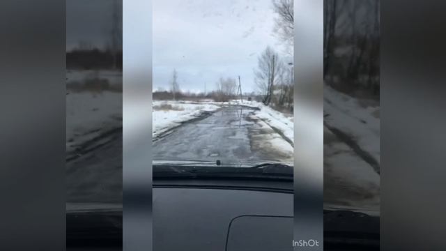 Весна...В Сосновском районе асфальт тает со снегом) Ламки-Верхняя Ярославка смотреть онлайн