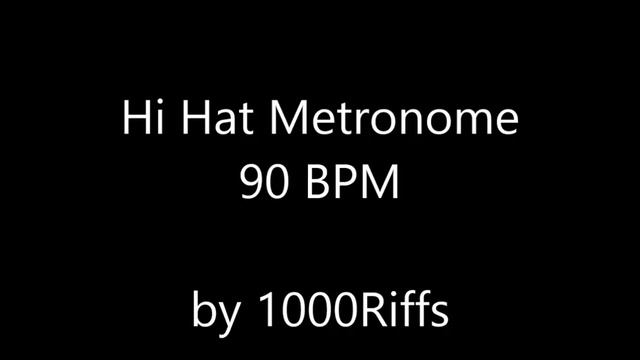 Hi Hat Metronome 90 BPM смотреть онлайн